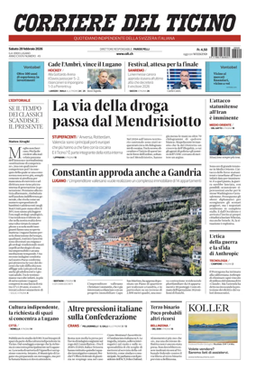 Cover of Corriere del Ticino