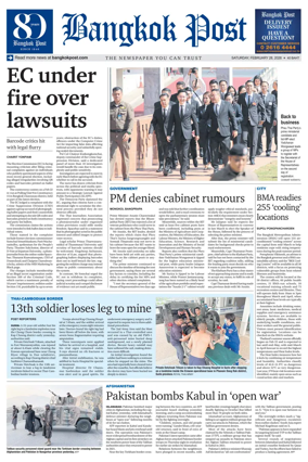 Cover of Bangkok Post