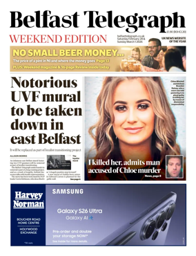 Cover of Belfast Telegraph