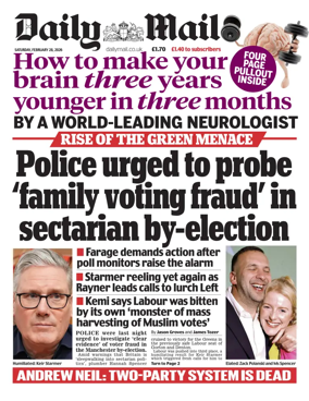 Cover of Daily Mail