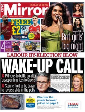 Cover of Daily Mirror