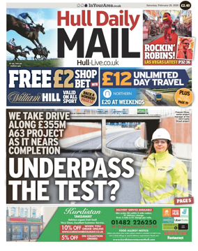 Cover of Hull Daily Mail