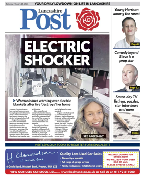 Cover of Lancashire Evening Post