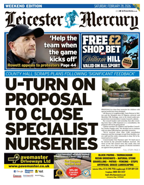 Cover of Leicester Mercury