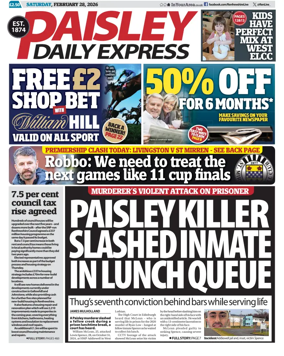 Cover of Paisley Daily Express