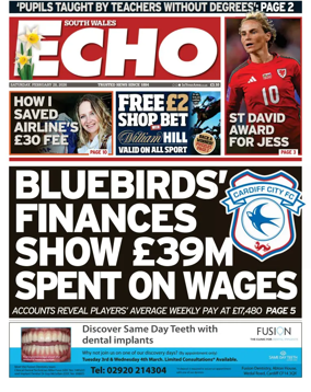 Cover of South Wales Echo