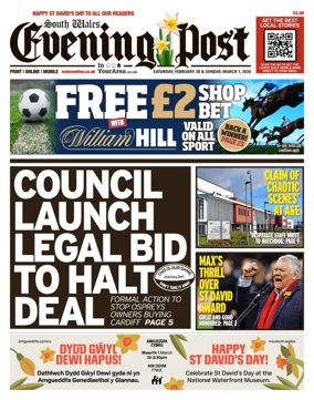 Cover of South Wales Evening Post