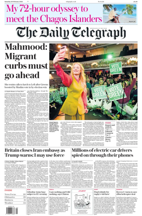 Cover of The Daily Telegraph - Saturday