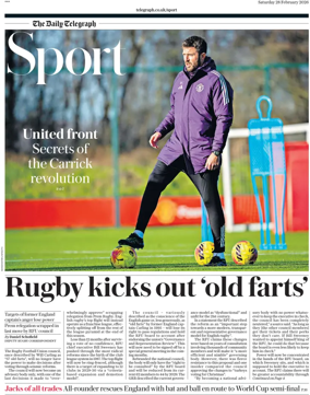 Cover of The Daily Telegraph - Sport Saturday