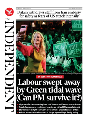 Cover of The Independent