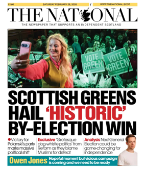 Cover of The National (Scotland)