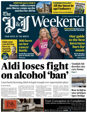 Cover of The Press and Journal (Inverness Highlands and Islands)