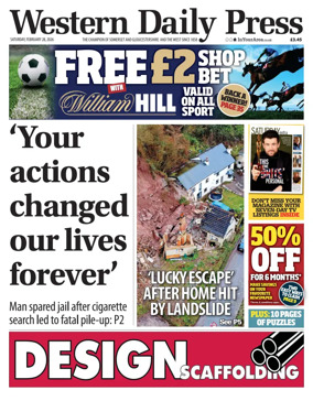 Cover of Western Daily Press (Saturday)