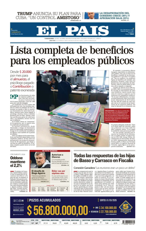 Cover of El Pais (Uruguay)