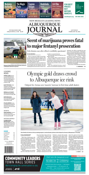 Cover of Albuquerque Journal