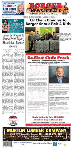 Cover of Borger News-Herald