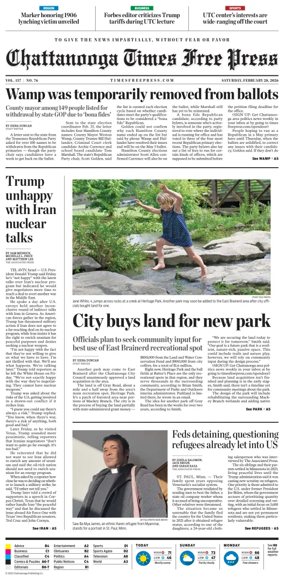 Cover of Chattanooga Times Free Press