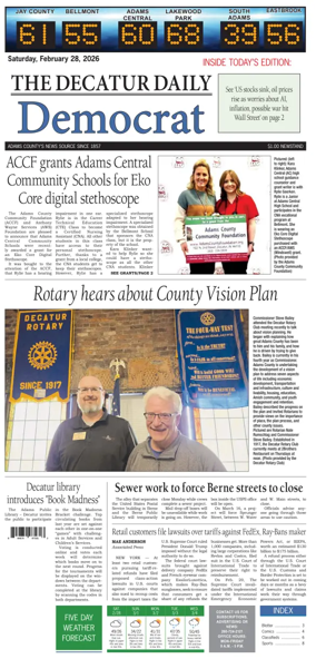 Cover of The Decatur Daily Democrat