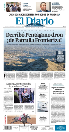 Cover of El Diario de El Paso
