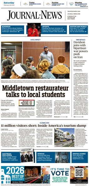 Cover of Hamilton Journal News