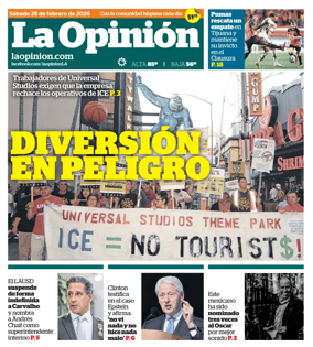 Cover of La Opinion