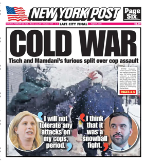 Cover of New York Post