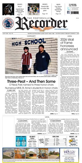Cover of Porterville Recorder