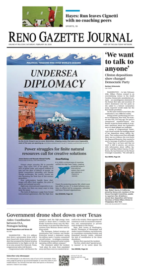 Cover of Reno Gazette Journal