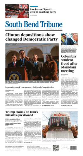 Cover of South Bend Tribune