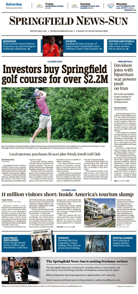 Cover of Springfield News-Sun