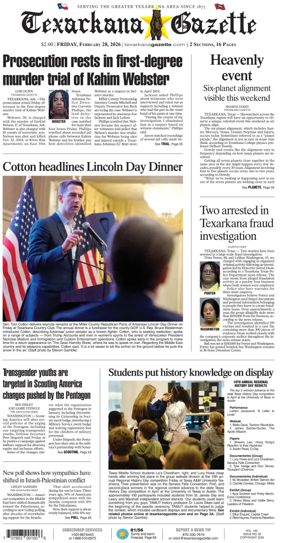 Cover of Texarkana Gazette