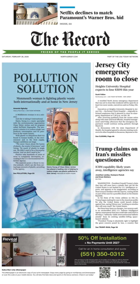 Cover of The Bergen Record