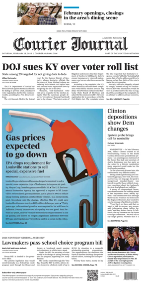 Cover of The Courier-Journal (Louisville)