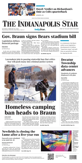 Cover of The Indianapolis Star