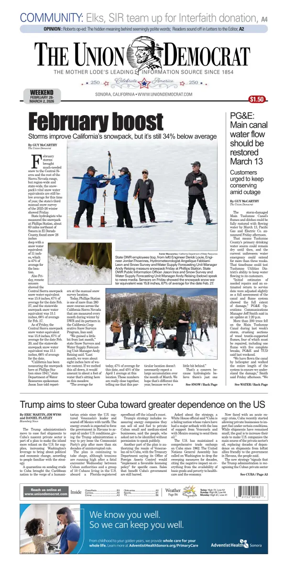 Cover of The Union Democrat
