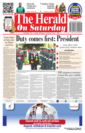 Cover of The Herald (Zimbabwe)