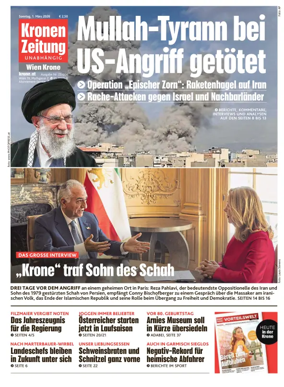 Cover of Kronen Zeitung