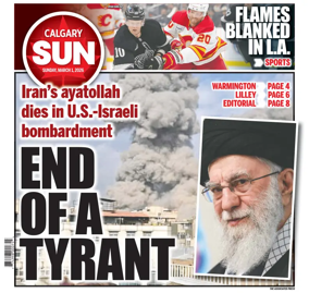 Cover of Calgary Sun
