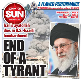 Cover of Edmonton Sun