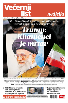 Cover of Vecernji list - Zagreb