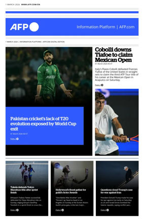 Cover of AFP English