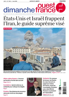 Cover of Dimanche Ouest France (Finistere)