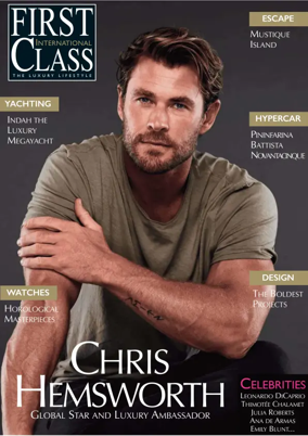 Cover of FIRST CLASS MAGAZINE INTERNATIONAL (ENGLISH)