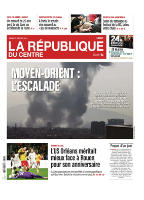 Cover of La Republique du Centre (Orleans - Loiret))