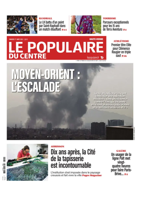 Cover of Le Populaire du Centre (Haute-Vienne)