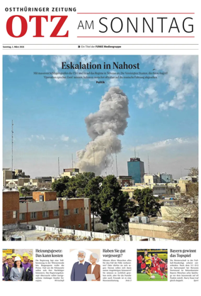 Cover of Ostthuringer Zeitung (Rudolstadt)