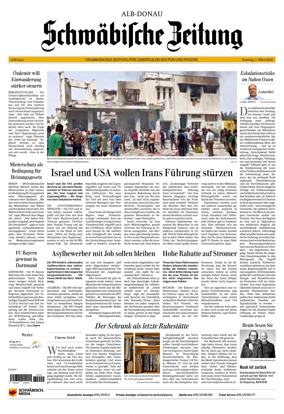Cover of Schwabische Zeitung (Alb-Donau)
