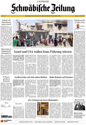Cover of Schwabische Zeitung (Laupheim)