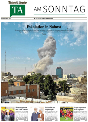 Cover of Thuringer Allgemeine (Muhlhausen)