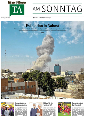 Cover of Thuringer Allgemeine (Nordhausen)